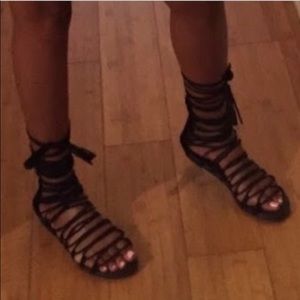 Lace up sandals